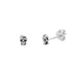 Silver Stud Earrings - Skull