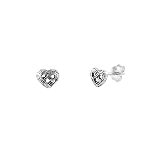 Silver Earrings - Heart
