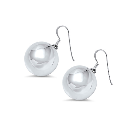 Silver Earrings - Ball