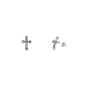 Silver Earrings - Cross