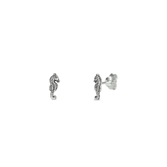 Silver Earrings - Seahorse