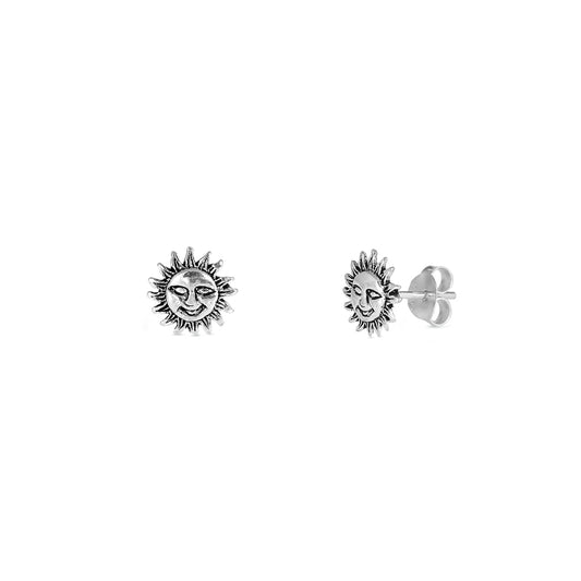Silver Earrings - Sun