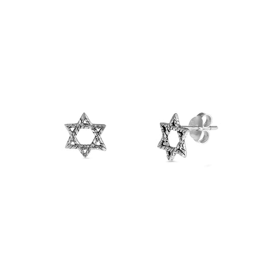 Silver Earrings - Star