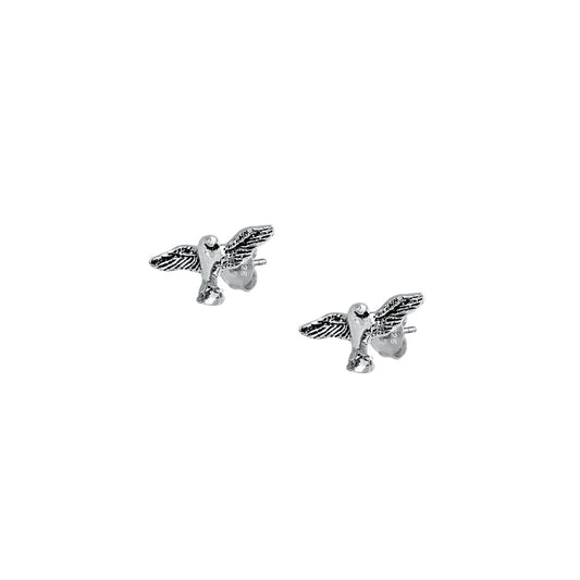 Silver Stud Earrings - Sparrow