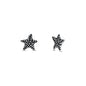 Silver Stud Earrings - Starfish