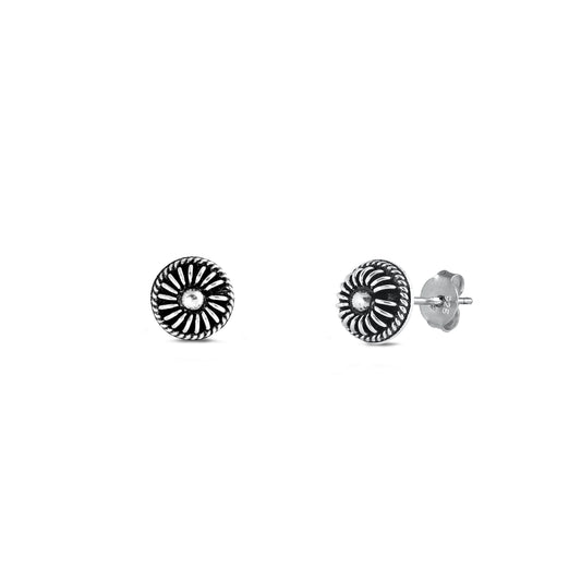 Silver Stud Earrings - Bali