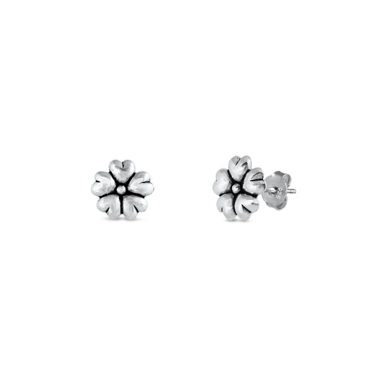 Silver Stud Earrings - Lucky Clover