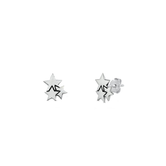 Silver Earrings - Stars