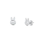 Silver Earrings with CZ - Rabbit