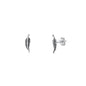 Silver Earrings - Feather