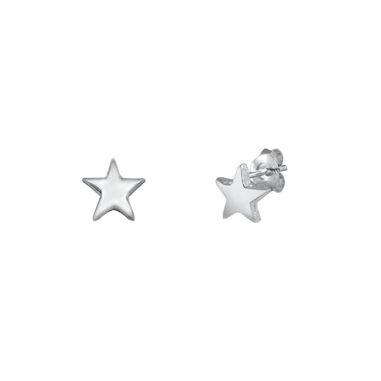 Silver Earrings - Star