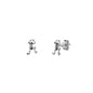 Silver Earrings - Frog