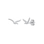 Silver Stud Earrings - Seagull