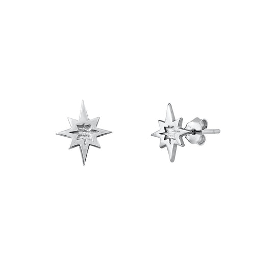 Silver Stud Earrings - Twinkle Star