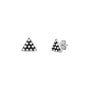 Silver Stud Earrings - Bali Triangle