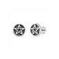 Silver Stud Earrings - Jewish Star