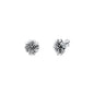 Silver Stud Earrings - Flower