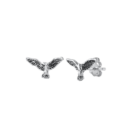 Silver Stud Earrings - Dove