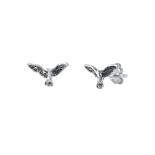 Silver Stud Earrings - Dove