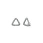 Silver Stud Earrings - Triangle