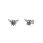 Silver Stud Earrings - Bee