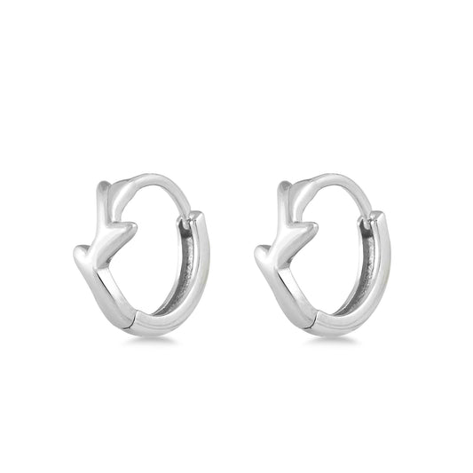 Silver Stud Earrings - Branch