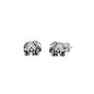 Silver Stud Earrings - Elephant