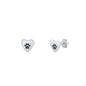 Silver Stud Earrings - Paw & Heart