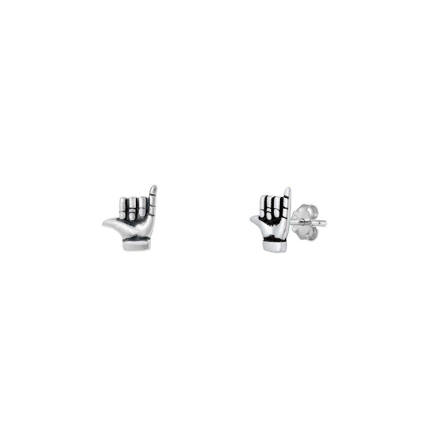 Silver Stud Earrings - Shaka