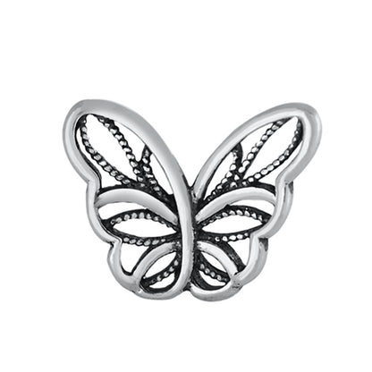 Silver Stud Earrings - Butterfly