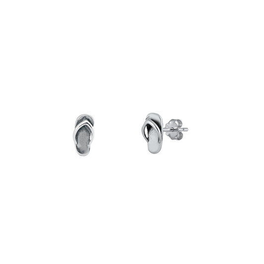 Silver Stud Earrings - Sandals