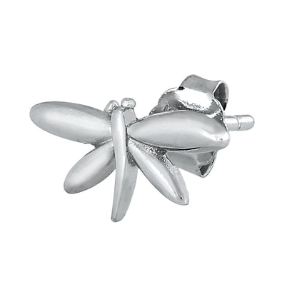 Silver Stud Earrings - Dragonfly