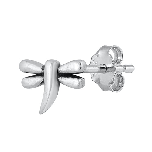 Silver Stud Earrings - Dragonfly