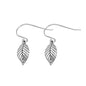 Silver Stud Earrings - Leaves