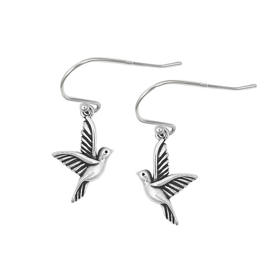 Silver Stud Earrings - Dove