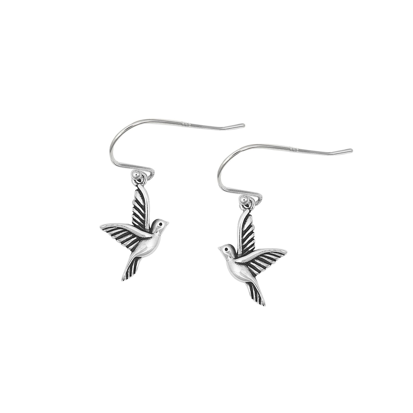 Silver Stud Earrings - Dove