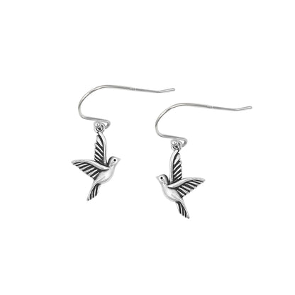 Silver Stud Earrings - Dove