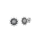 Silver Stud Earrings - Sunflower