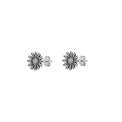 Silver Stud Earrings - Daisy