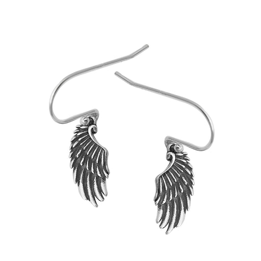 Silver Stud Earrings - Wings