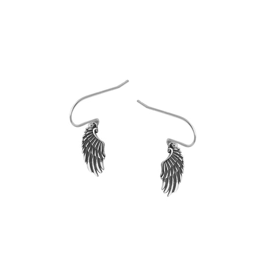 Silver Stud Earrings - Wings