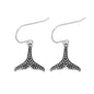 Silver Earrings - Whale Tail