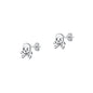Silver Stud Earrings - Skull