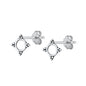 Silver Stud Earrings - Bali