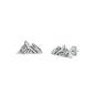 Silver Stud Earrings - Mountains