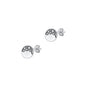 Silver Stud Earrings - Mountains