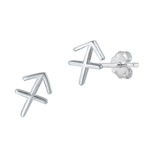 Silver Earrings - Sagittarius Zodiac