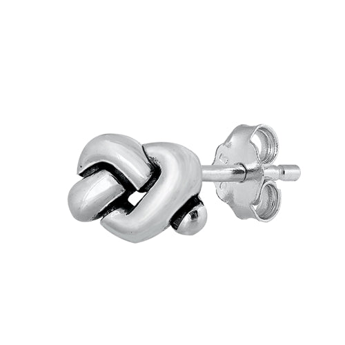 Silver Stud Earrings - Knot