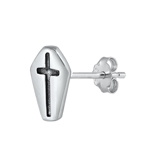 Silver Earring - Cross