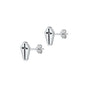 Silver Earring - Cross